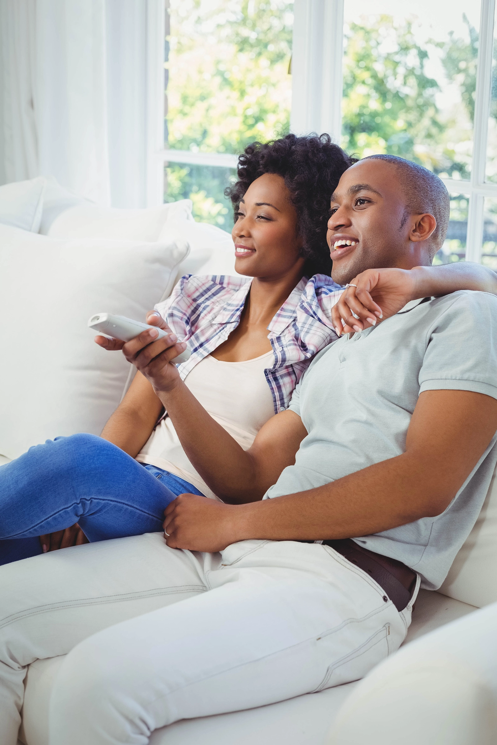 together watching tv