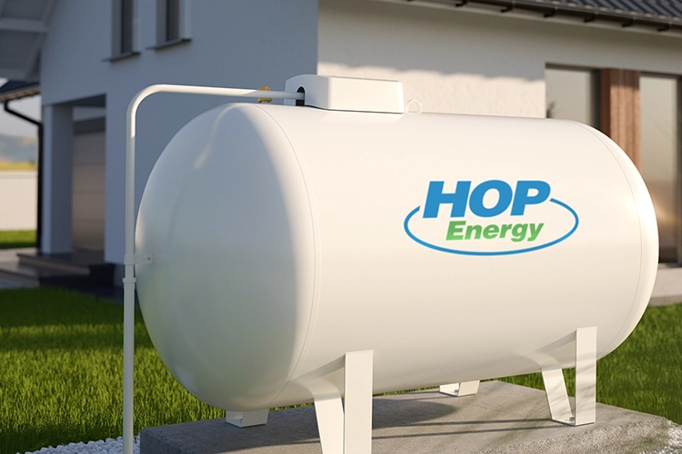 Heating tank for propane